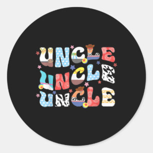 Speelgoed Grappig verhaal opa vaders dag vrouwen M Ronde Sticker