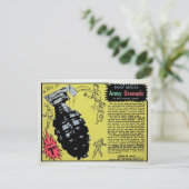 Speelgoed Grenade Advertisement Briefkaart (Staand voorkant)