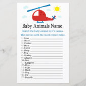 Speelgoed helikopter Baby Animals Name Game (Voorkant)