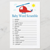 Speelgoed helikopter Baby-woordscramble-game (Voorkant)