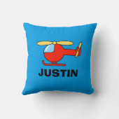 Speelgoed helikopter kinderkamer kussen (Achterkant)