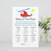 Speelgoed helikopter Wat zit er in je handtas? (Staand voorkant)