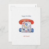  Speelgoed het Briefkaart van de Verjaardag van de (Voorkant / Achterkant)