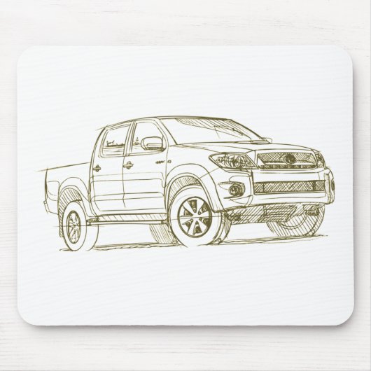 Speelgoed Hilux 2009 Muismat (Voorkant)