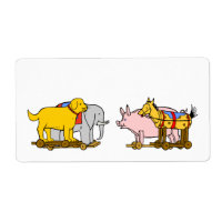  Speelgoed Hond, Paarden, Varkens, olifant