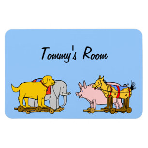  Speelgoed Hond, Paarden, Varkens, olifant Magneet