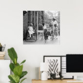 Speelgoed Horse Drawn Wagon, jaren 20 Poster (Thuiskantoor)