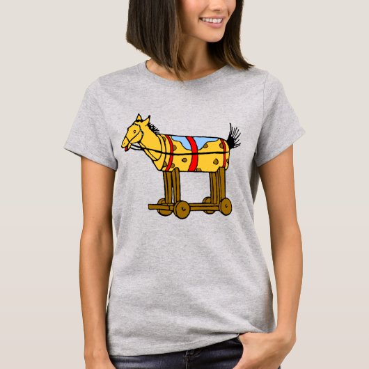 Speelgoed Horse met Wielen Kunst T-shirt (Voorkant)