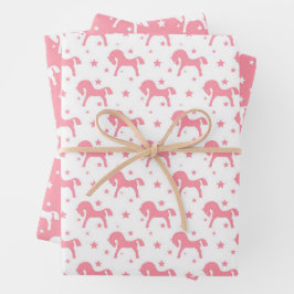 Speelgoed Horses Wrapping Paper Sheet Set van 3