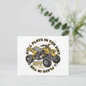 Speelgoed in de Dirt ATV Briefkaart (Staand voorkant)