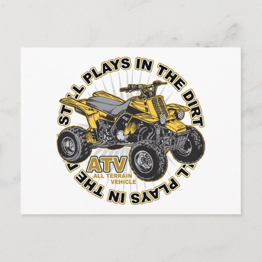 Speelgoed in de Dirt ATV Briefkaart (Voorkant)