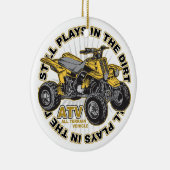 Speelgoed in de Dirt ATV Keramisch Ornament (Rechts)