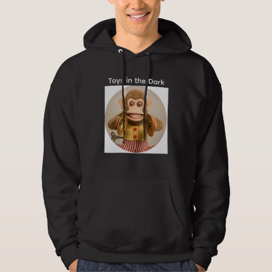 Speelgoed in de Donkere Wind-Up Aap Hoodie (Voorkant)