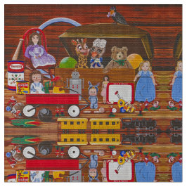 Speelgoed in de zolder stof