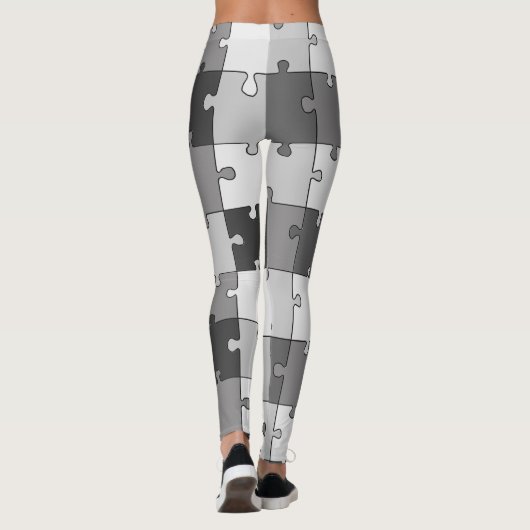 Speelgoed Jigzaag Puzzle Gray Tones Leggings (Achterkant)