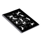 Speelgoed katten Funny Musician Cat Owner Humor Notitieboek (Rechterzijde)