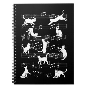 Speelgoed katten Funny Musician Cat Owner Humor Notitieboek
