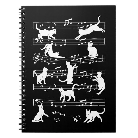Speelgoed katten Funny Musician Cat Owner Humor Notitieboek (Voorkant)