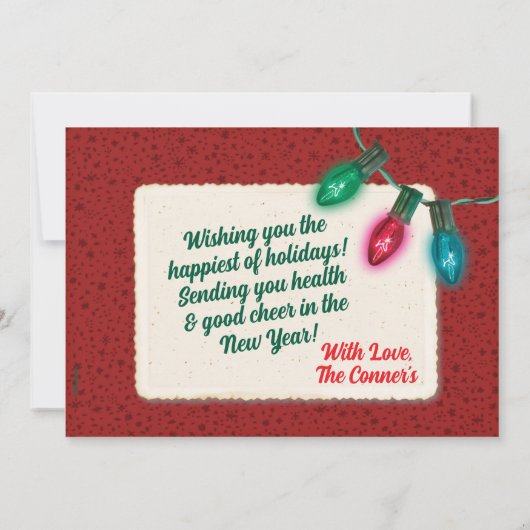  speelgoed Kerstkaarten Kaart (Achterkant)