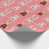 Speelgoed kinderen roze Teddy Bear Cadeaupapier (Hoek)