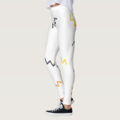 Speelgoed, kleurrijk, trendy, modern memphis zigza leggings (Links)