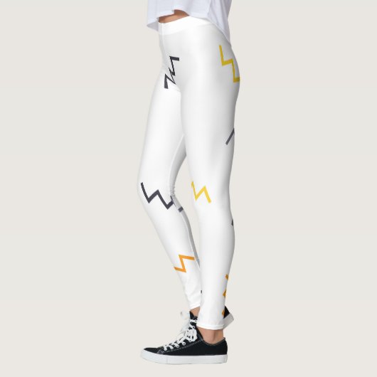 Speelgoed, kleurrijk, trendy, modern memphis zigza leggings (Links)