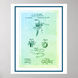 Speelgoed Knitting Machine Patent Poster