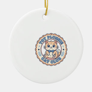 Speelgoed Knuffel Kat Cute Kat T-Shirt Ontwerp - S Keramisch Ornament