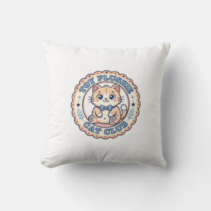Speelgoed Knuffel Kat Cute Kat T-Shirt Ontwerp - S Kussen