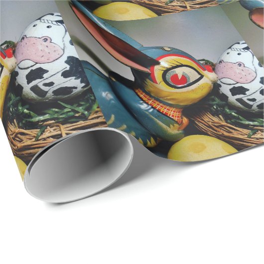 Speelgoed Konijn en koe-ei Cadeaupapier (Rol Hoek)