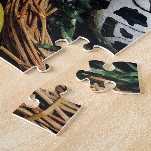 Speelgoed Konijn en koe-ei Legpuzzel (Zijkant)