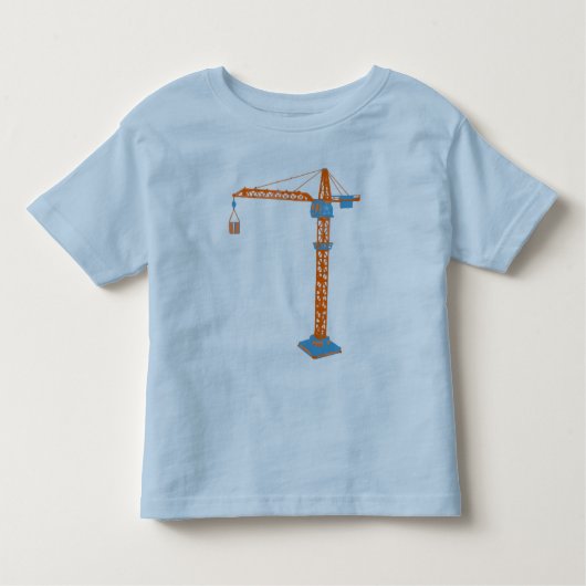Speelgoed kraantekening van kind kinder shirts (Voorkant)