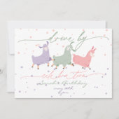 Speelgoed Llama Surprise Birthday Celebration Para Kaart (Voorkant)