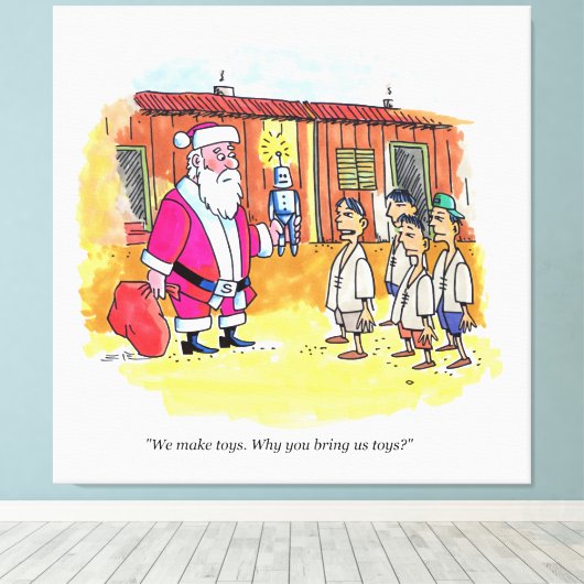 Speelgoed Makers canvas print (Insitu (Houten vloer))