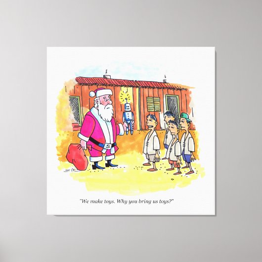 Speelgoed Makers canvas print (Voorkant)