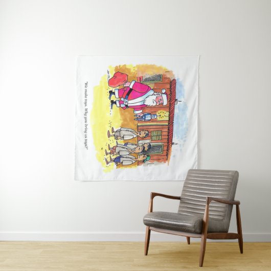 Speelgoed Makers wandtapijt Wandkleed (In Situ (horizontaal))