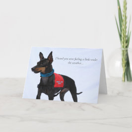 Speelgoed Manchester Terrier Get Well Card Kaart