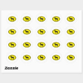 Speelgoed Manchester Terrier Ronde Sticker (Vel)