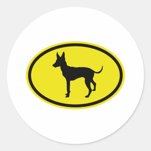 Speelgoed Manchester Terrier Ronde Sticker (Voorkant)