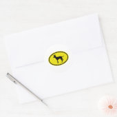 Speelgoed Manchester Terrier Ronde Sticker (Envelop)