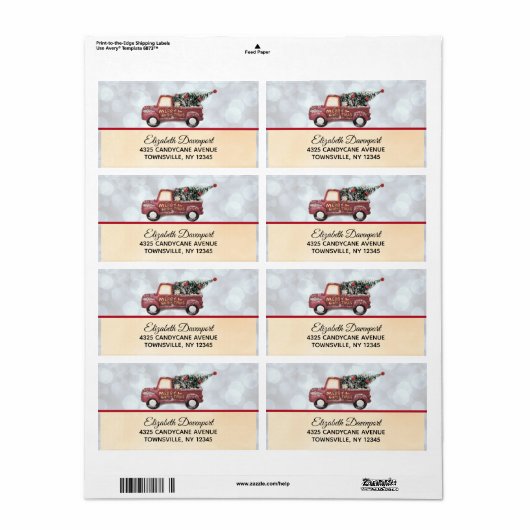  Speelgoed "Merry Kerstmis" Etiket (Full Sheet)