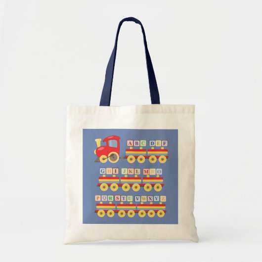 Speelgoed met alfabetsloten tote bag (Voorkant)