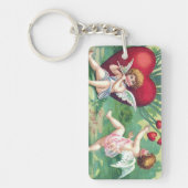 Speelgoed met cupids Retro Cute  Valentijn Hearts Sleutelhanger (Voorkant)