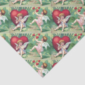 Speelgoed met cupids Retro Cute  Valentijn Hearts Tissuepapier (Detail)