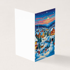 Speelgoed met sneeuwmannen kaart