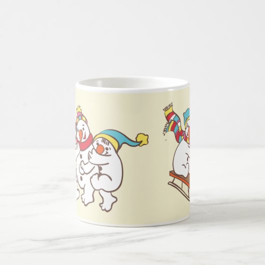 Speelgoed met sneeuwmannen koffiemok (Center)