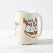 Speelgoed met sneeuwmannen koffiemok (Voorkant rechts)