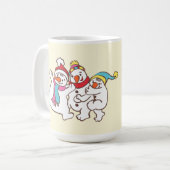 Speelgoed met sneeuwmannen koffiemok (Voorkant links)