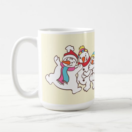 Speelgoed met sneeuwmannen koffiemok (Links)