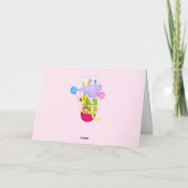 Speelgoed met stut op een trein aanpassen Bericht Bedankkaart (Achterkant)